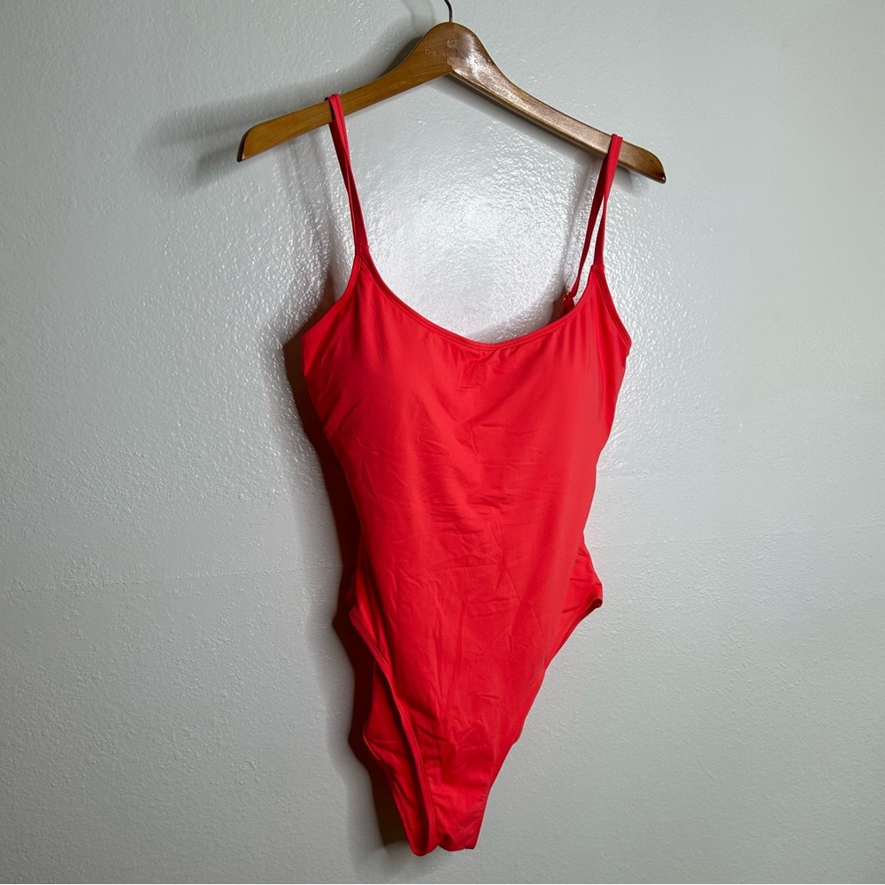 NWT Andie Swim Amalfi One Piece Swimsuit in Coral Size Large